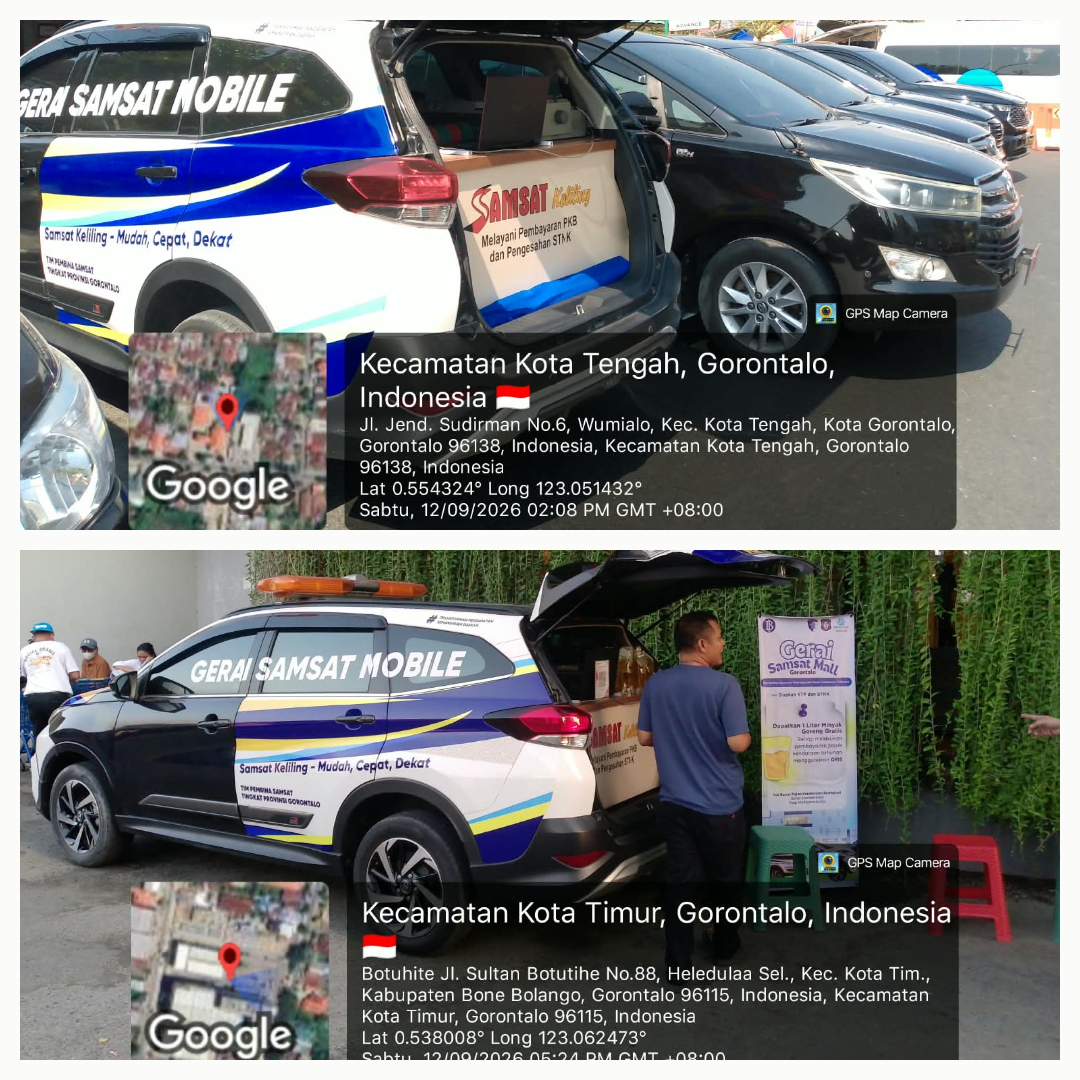 Dekatkan Pelayanan, Gerai Samsat Mobile Gorontalo Kota Gorontalo Sasar Momentum Gorontalo Karnaval Karawo 2026 dan Pusat Perbelanjaan Citimall Gorontalo