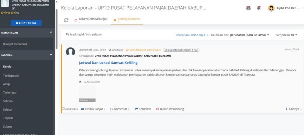 Hasil Konsultasi SP4N-LAPOR UPTD P3D Boalemo Jadi Bahan Peningkatan Kualitas Pelayanan