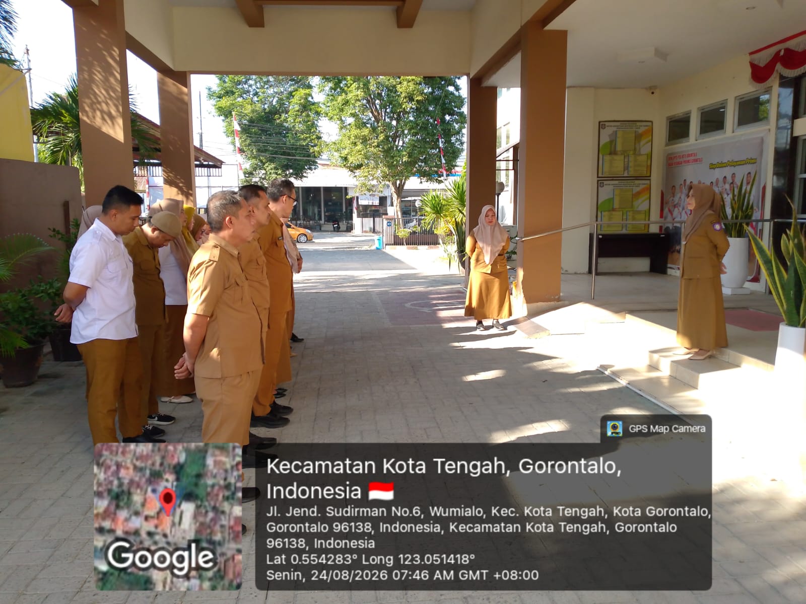 Apel Pagi UPTD P3D Kota Gorontalo Dorong  Pegawai Mengoptimalkan Sosialisasi Program Pembebasan Tunggakan Pokok dan Denda Pajak Kendaraan Bermotor
