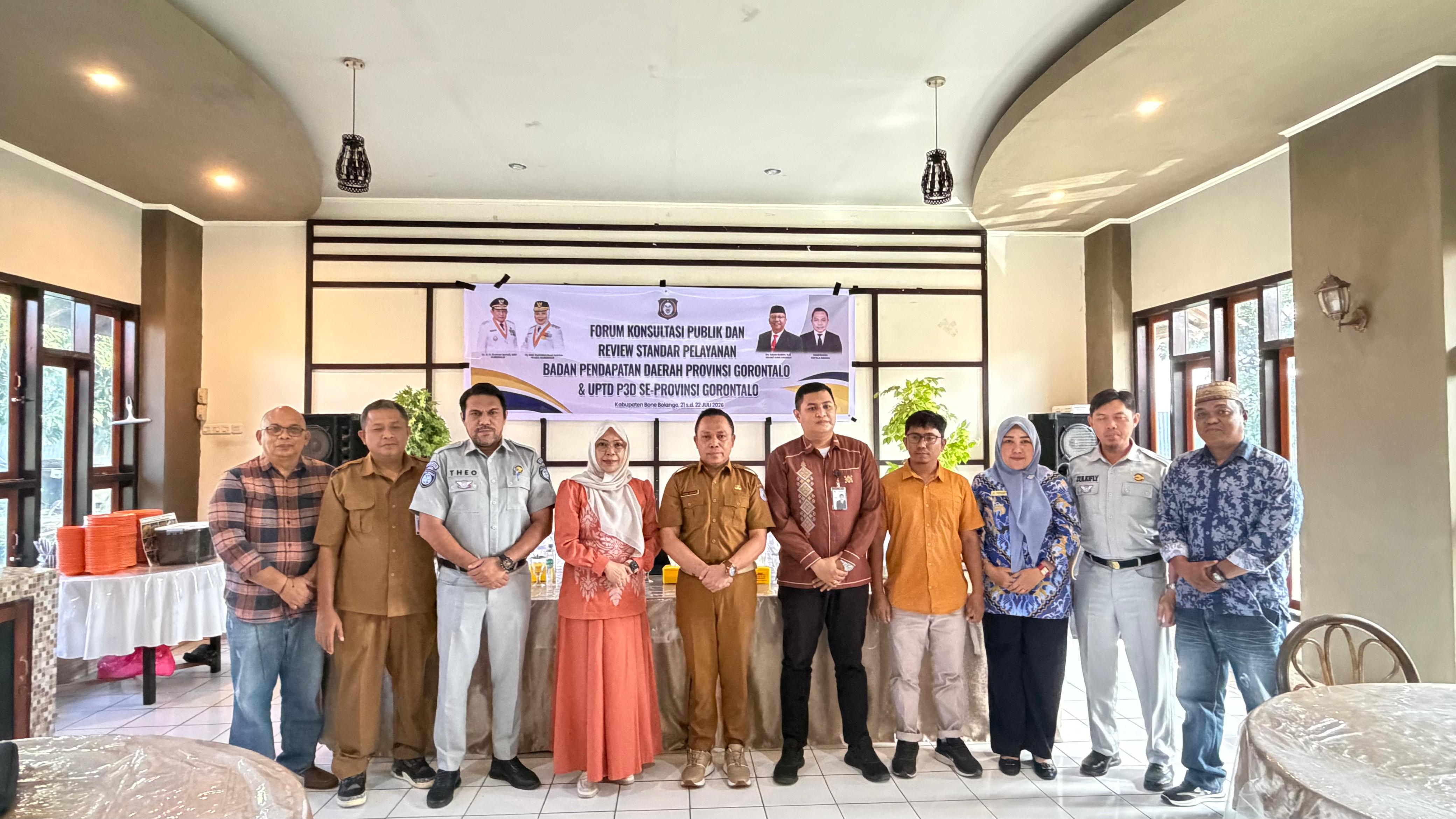 Bapenda Provinsi Gorontalo Gelar Review Standar Pelayanan, Tingkatkan Layanan Samsat Menjadi 31 Jenis Pelayanan 21 Juli 2026