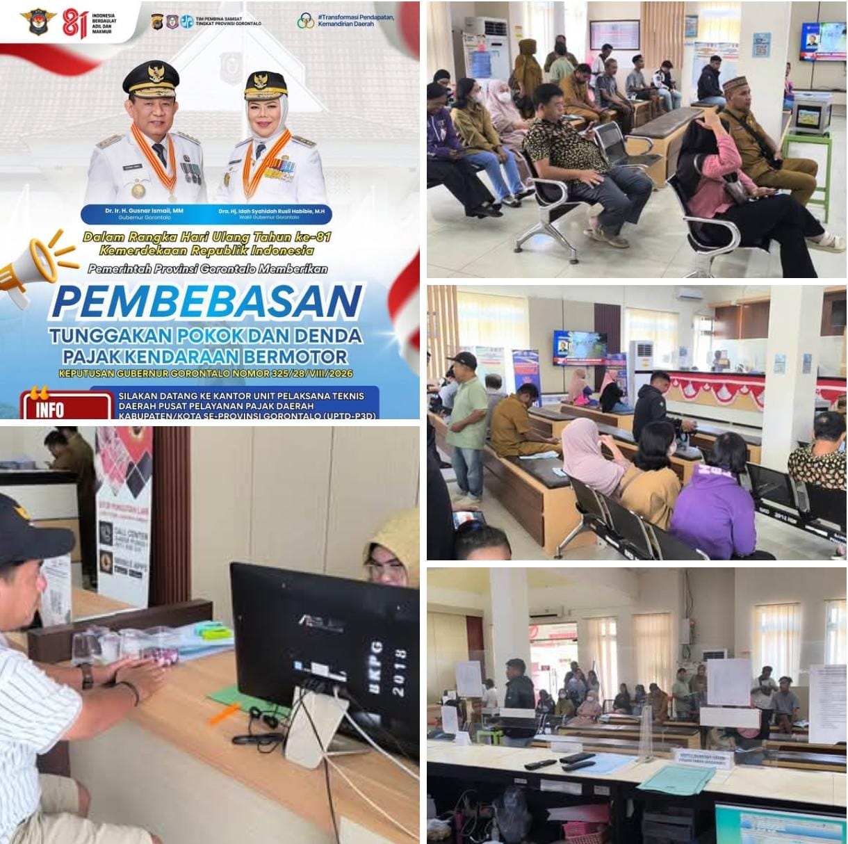 Hari terakhir Pembebasan Tunggakan Pokok Pajak dan Denda Pajak Kenderaan Bermotor