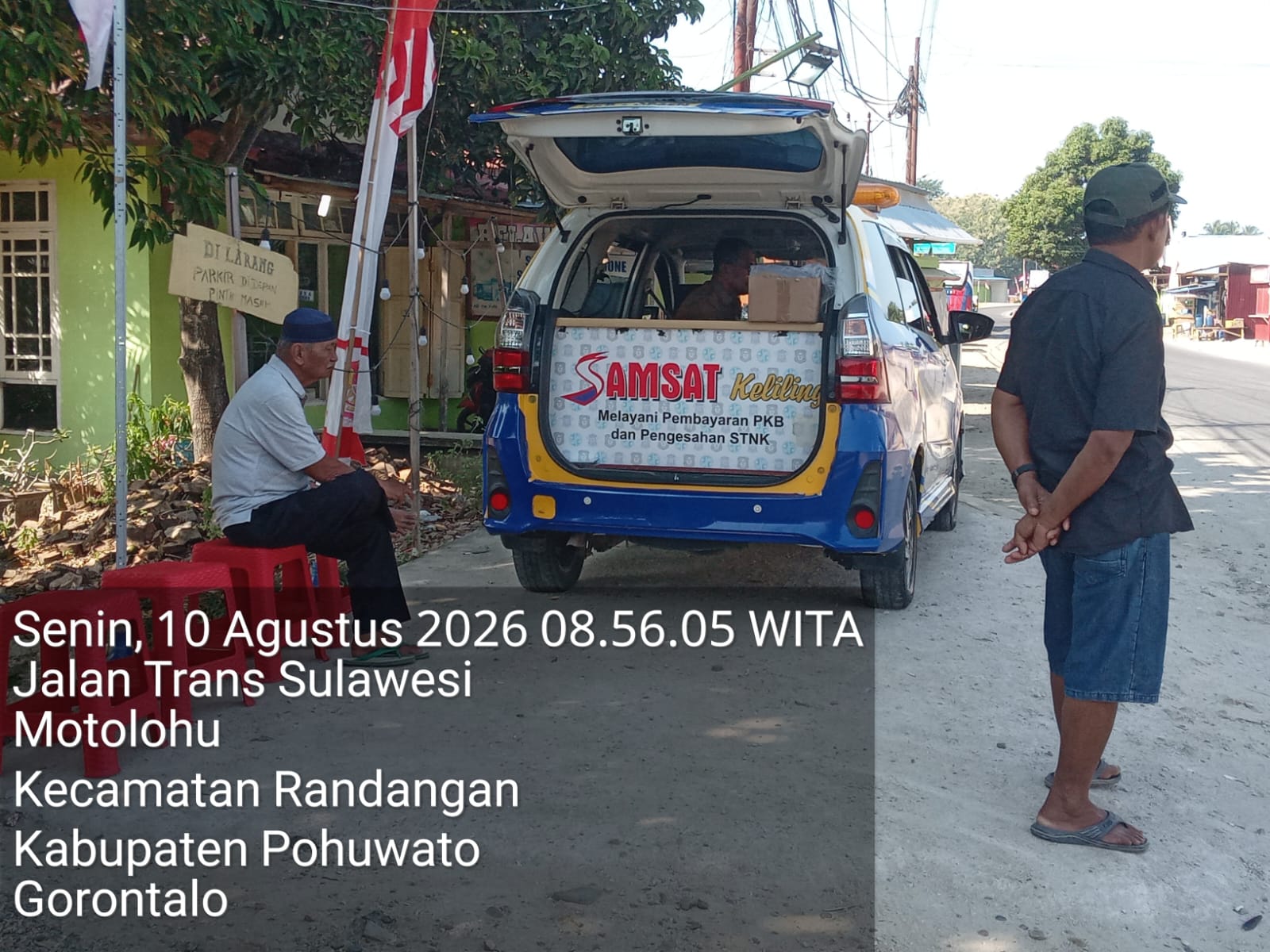 GSM Pohuwato stay di Randangan depan indomaret