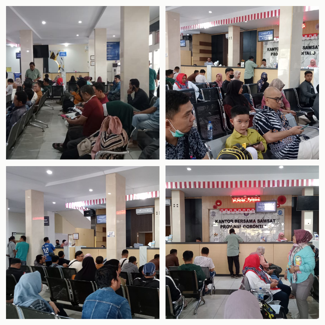 SAMSAT Kota Gorontalo Diserbu Wajib Pajak, Manfaatkan Pemutihan Pajak Kendaraan di Hari ke-17 Program Pembebasan Pokok dan Denda PKB