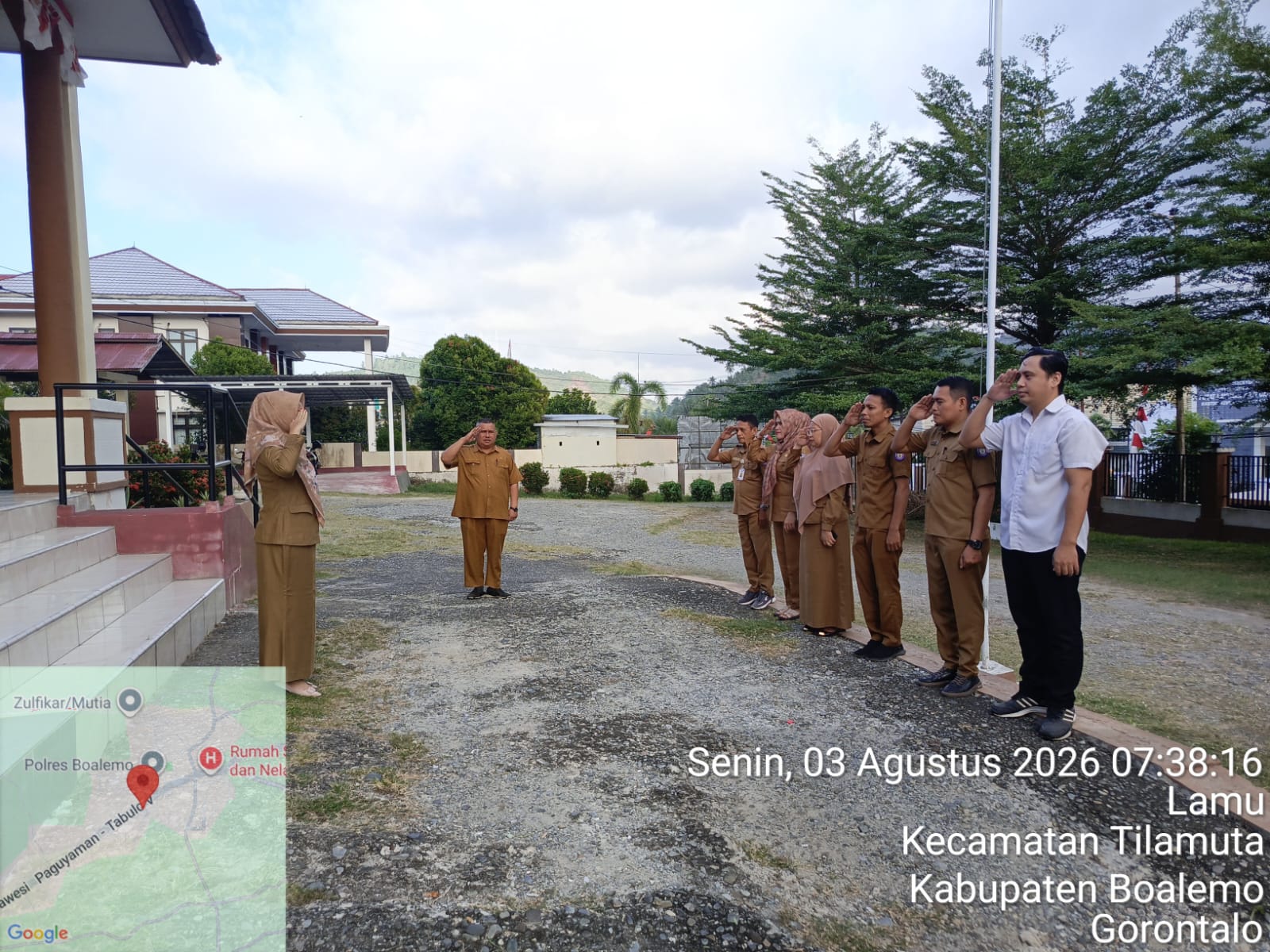 Apel Rutin Setiap Hari Senin Di SAMSAT Boalemo Perkuat  Disiplin dan Komitmen Pelayanan